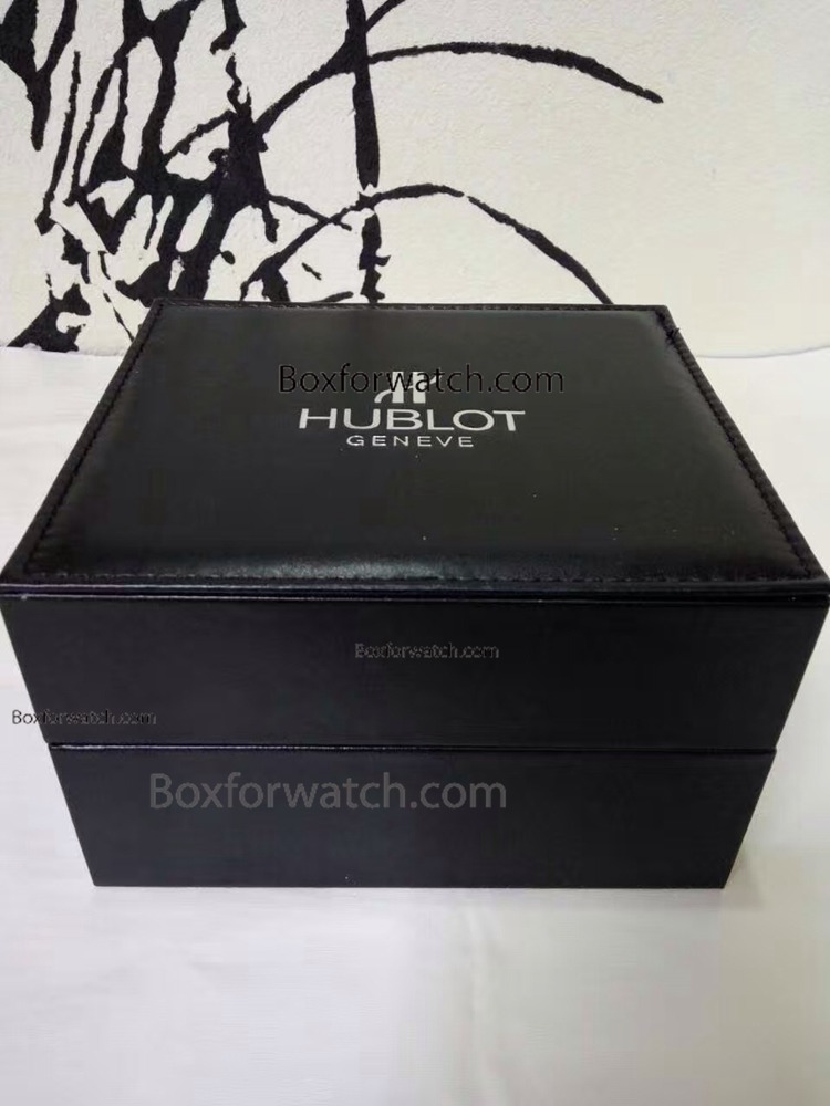 Larger Size Hublot Black Leather Watch Box / Replica Wholesale